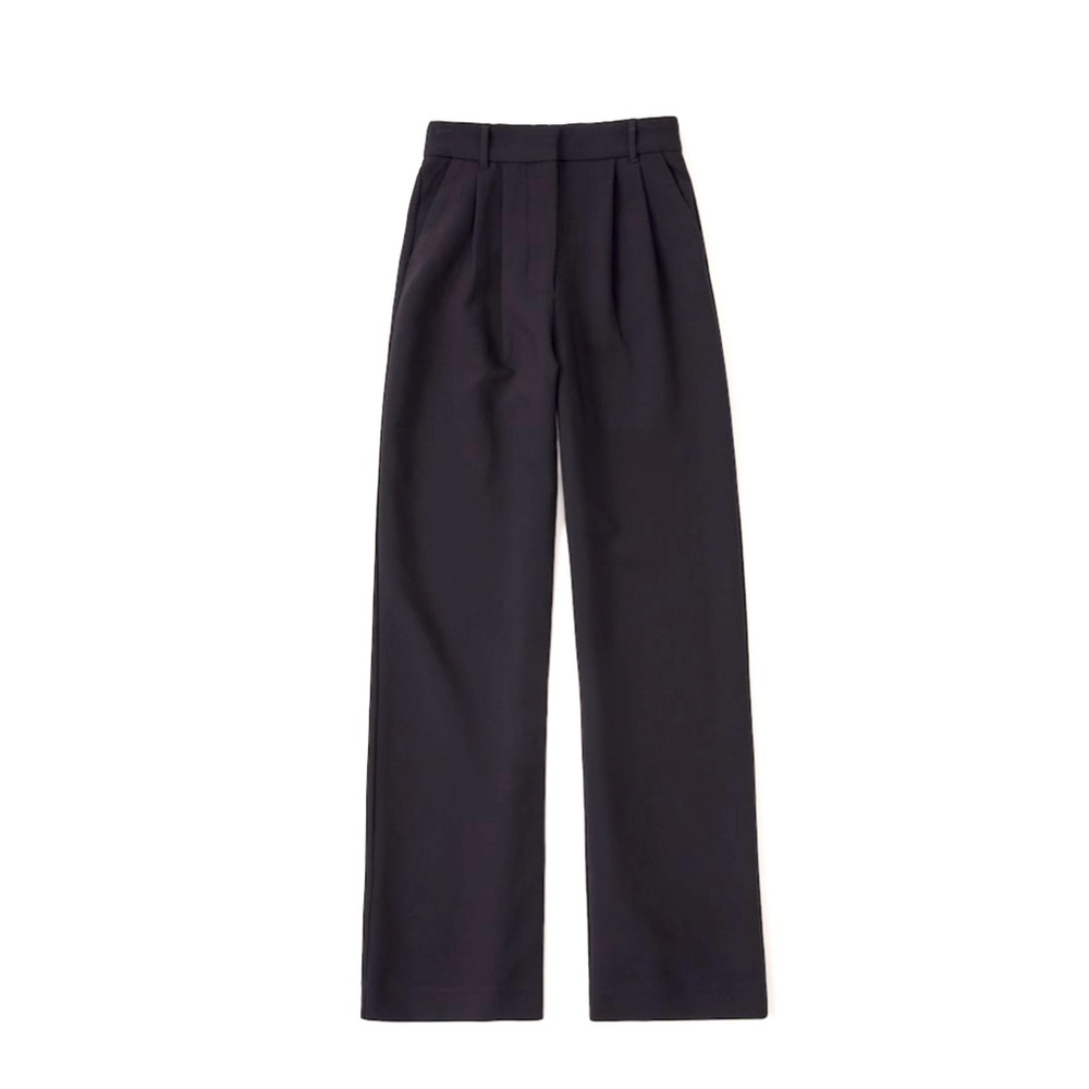 A&F Sloane tailored pants. Size 10 regular length. Black and cream/beige.